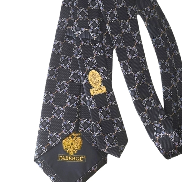 Faberge Men's Silk Designer Necktie - Picture 3 of 4